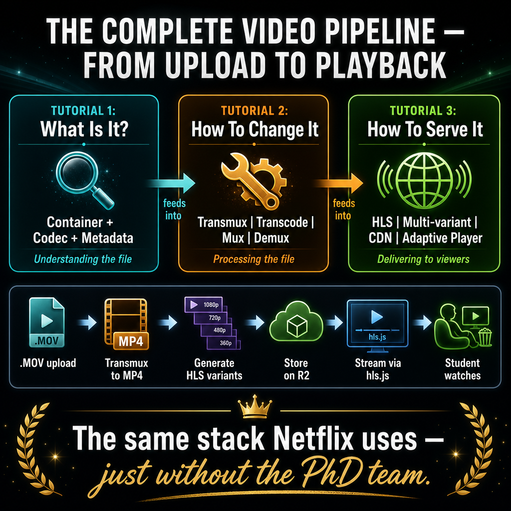 A beautiful, detailed architecture diagram on a dark background showing the com…
