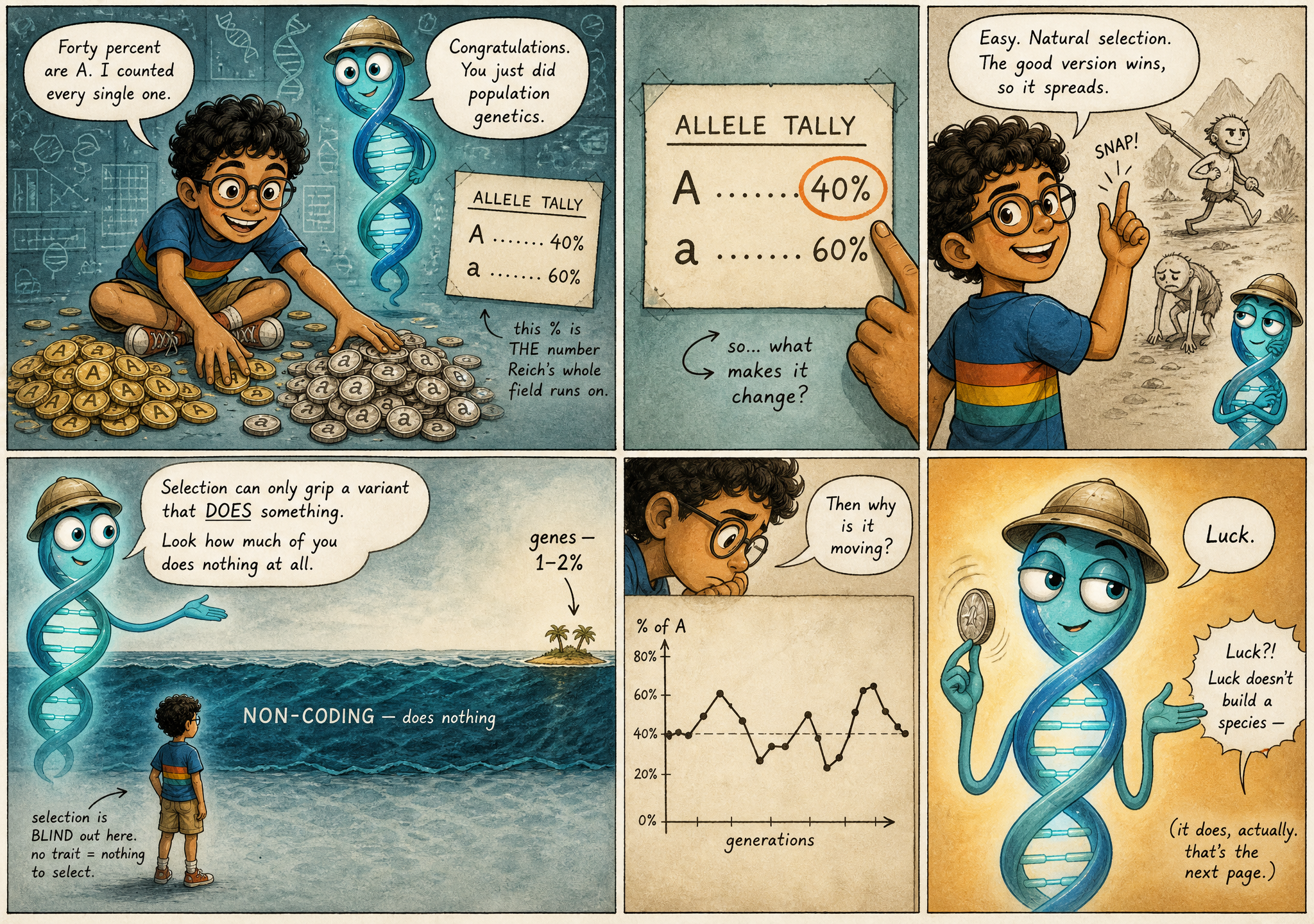 Genetic Drift: History by Coin Flip