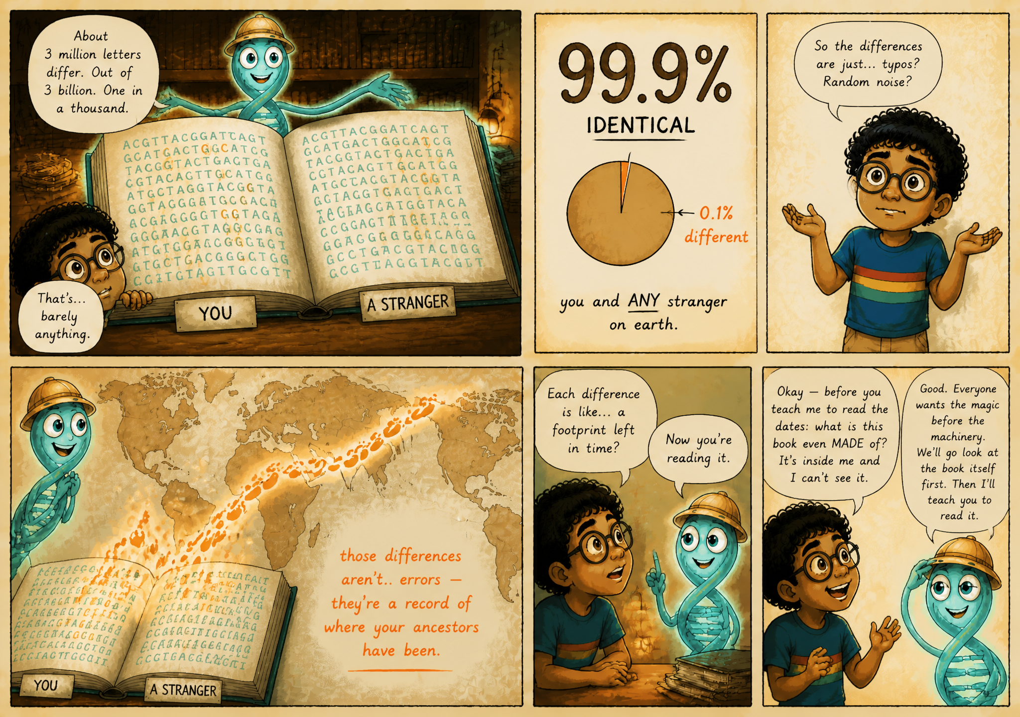 The Genome Is a Book Written in Four Letters